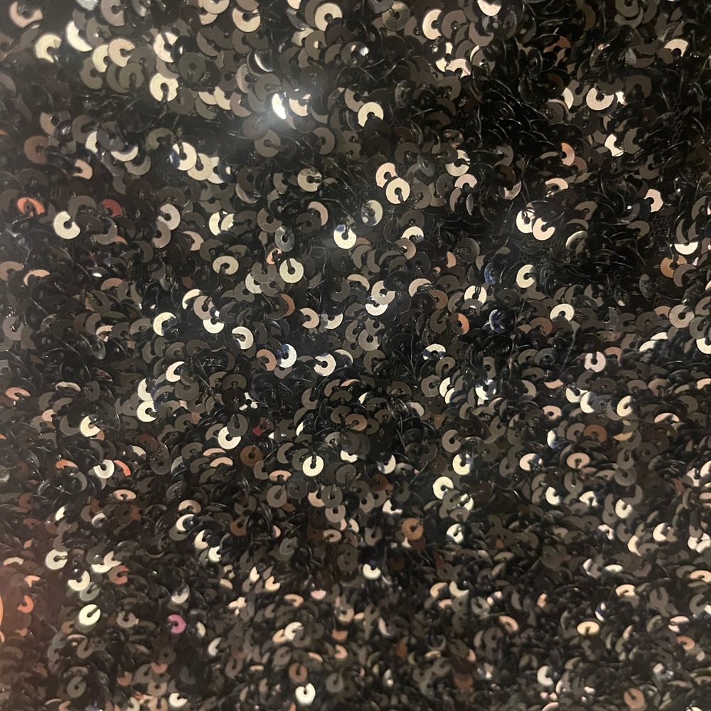 Black Sequins Maxi Dress with split - Picture 2 of 7